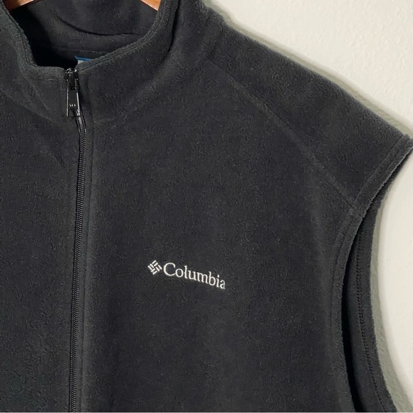 Columbia Men Black Steens Mountain full zip Fleece Vest jacket size XXL - Picture 3 of 11